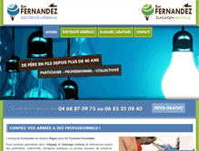 Tablet Screenshot of entreprisefernandez.com